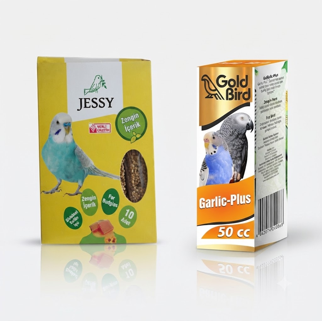 Garlic-Plus Kafes Kuşları Için Iştah Acıcı Damla Ve Jessy Ballı Kraker 10 lu